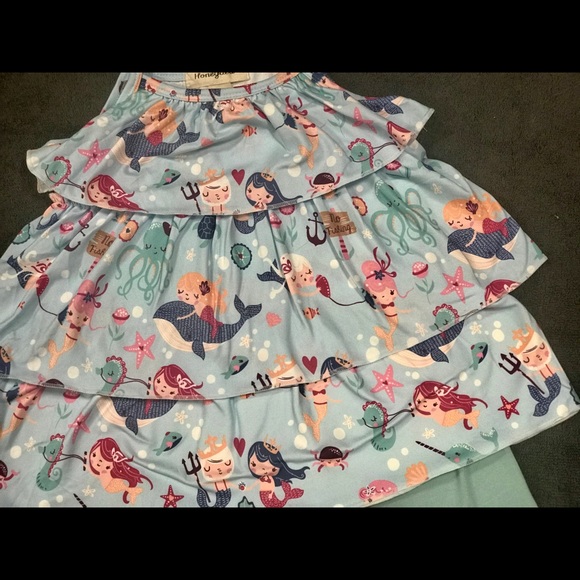 NWT Mermaid Boutique Short Set Tunic - Picture 3 of 5